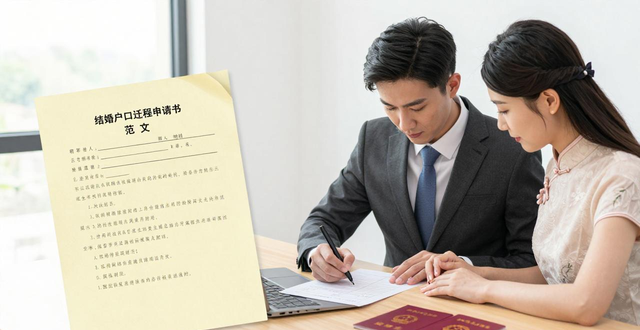 結婚戶口遷移申請書范文