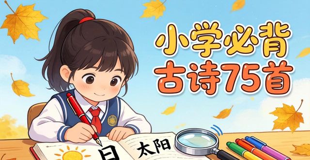 小學(xué)必背古詩(shī)75首全文