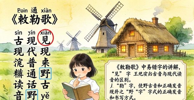 敕勒歌古詩帶拼音