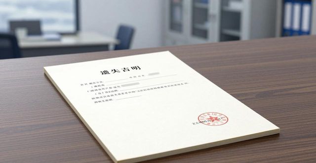 公章遺失聲明范文